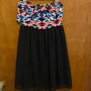 Dress with Aztec design